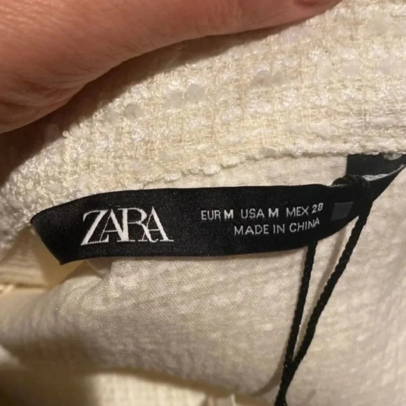 Zara TEXTURED SHIRT DRESS - Picture 6 of 8